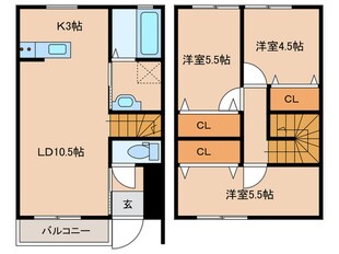 ソシオス赤間の物件間取画像